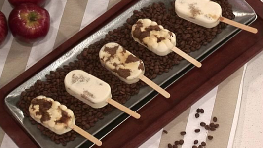 Paletas de tiramisú light