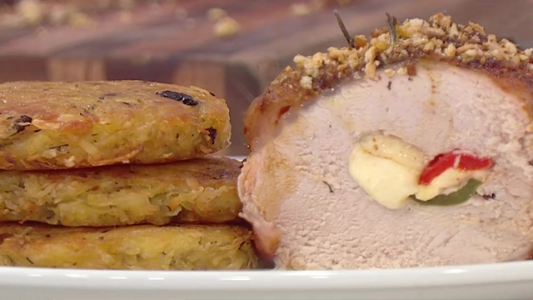 Carré de cerdo con papa rosti