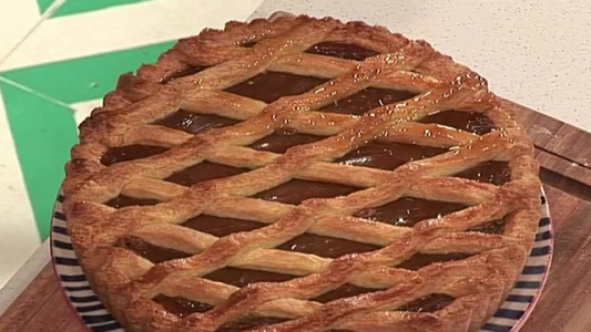 Pastafrola de dulce de leche