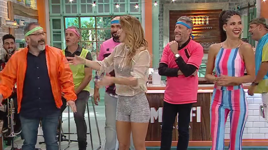 Clase de zumba con Jésica Cirio y Barby Franco