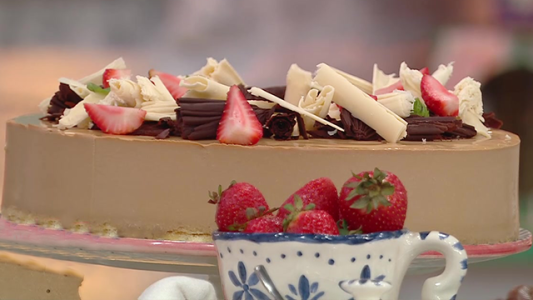 Torta mousse de dulce de leche