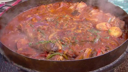 Colita de cuadril a la portuguesa