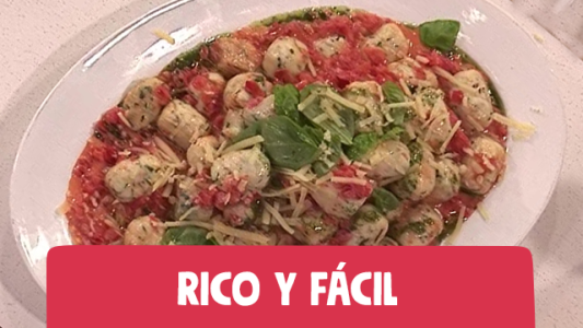 Malfattis con salsa rosa