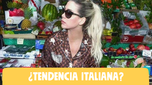 Wanda Nara fue a la verdulería en pijama