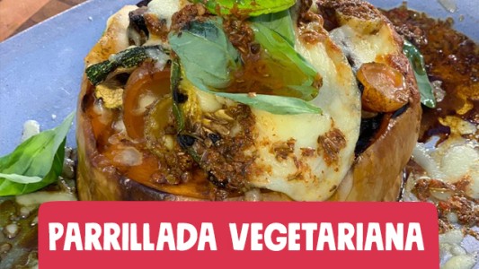 Calabaza rellena gratinada