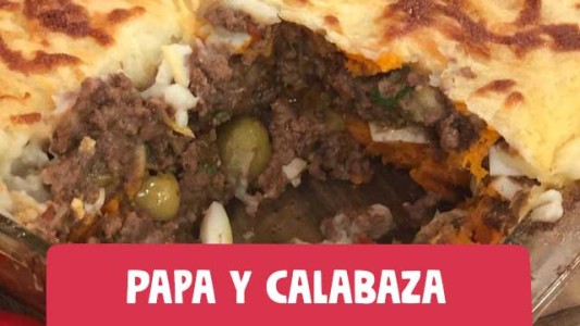 Pastel de papas bicolar