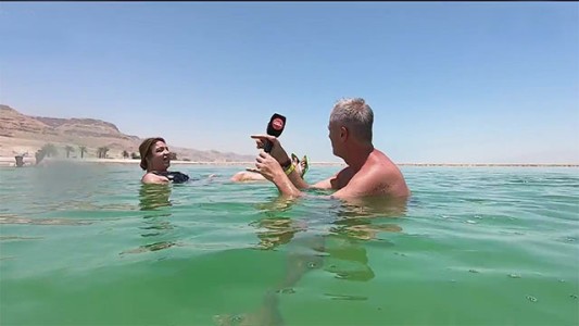 ¡Flotando en el Mar Muerto con Marley y Lizy!