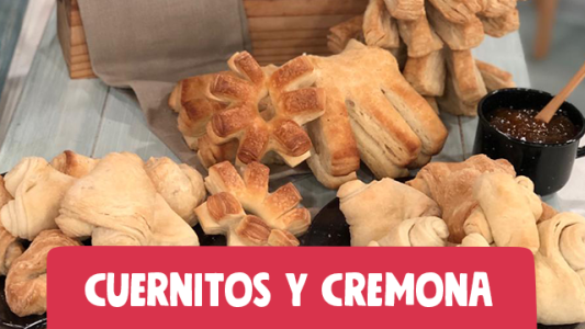 Panadería en casa: cuernitos y cremona