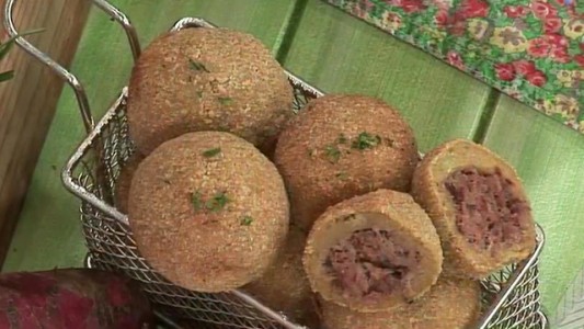 Croquetas de batata y bondiola