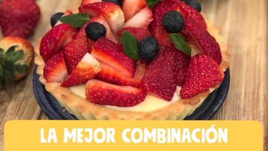 La mejor tarta de crema pastelera y frutillas