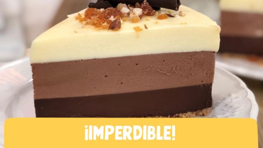 Tremenda torta 3 chocolates