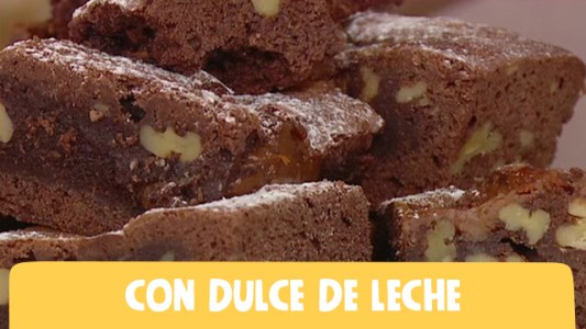 Deliciosos brownies marmolados