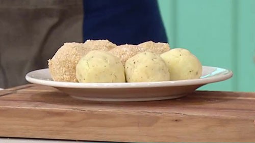 Súper croquetas de papas rellenas