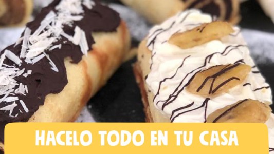 Dos postres distintos con un pionono