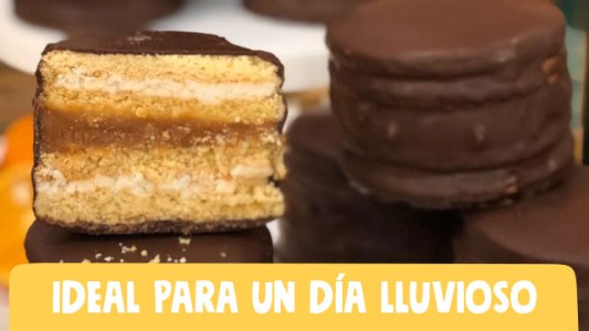 Tremendos alfajores de naranja y chocolate