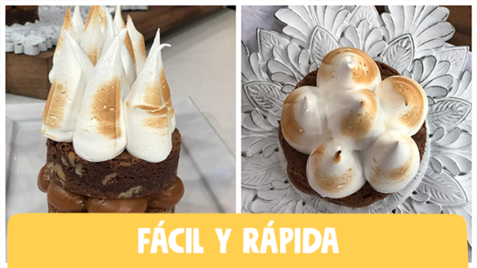 Espectacular minitorta brownie