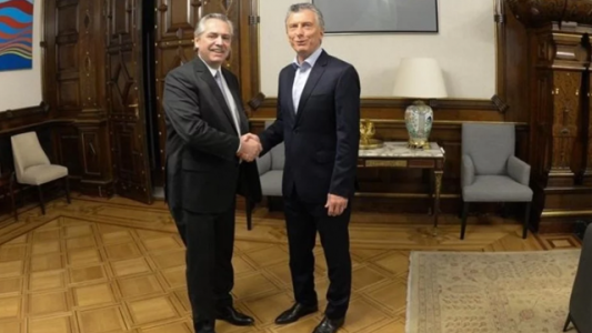 El encuentro de Alberto Fernández y Mauricio Macri