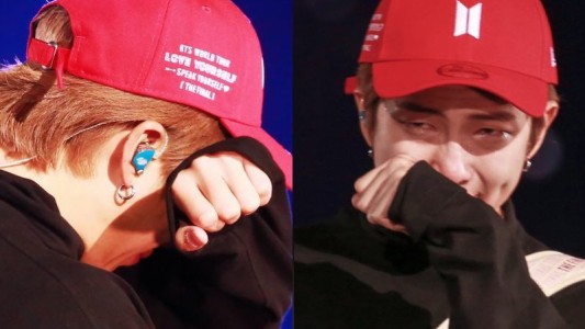 Un integrante de BTS se quebró en vivo