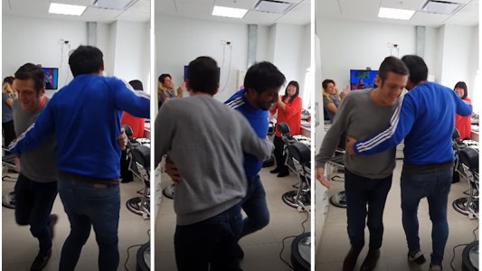 El polémico baile de Mauro Szeta antes del noticiero