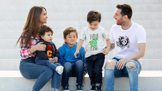 El tierno video de Lio Messi jugando con su hijo Ciro
