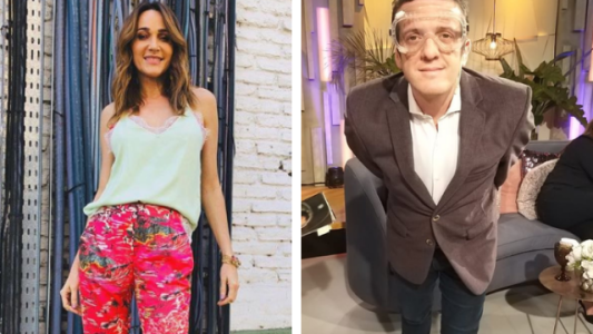 El beso tierno y hot de Vero Lozano y Mauro Szeta