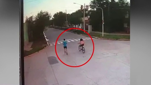 Las últimas imágenes de Milagros y el acusado de asesinarla