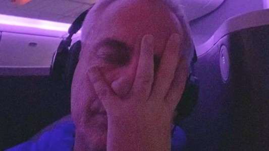 El susto de Marley arriba de un avión volviendo de Nueva York