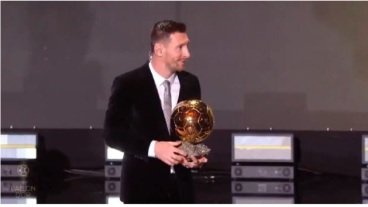 ¡Felicitaciones Lio! Messi gana su sexto Balón de Oro