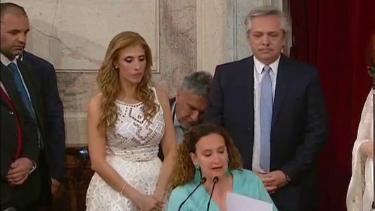 El gesto de Alberto Fernández con Gabriela Michetti