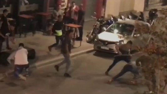 Batalla campal en una cervecería