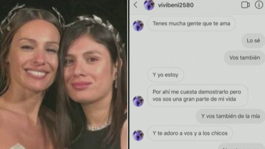 Los chats entre Pampita y la ex niñera