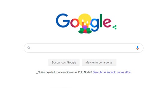 Llegó el doodle de Google para Navidad