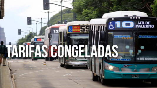 ¡Los precios de las tarifas de transportes se congelan por 120 días!