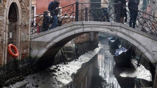 ¿Sequía en Venecia?