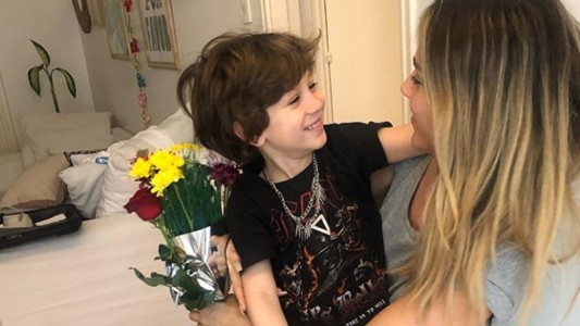 El tierno gesto de Momo con Jimena Baron