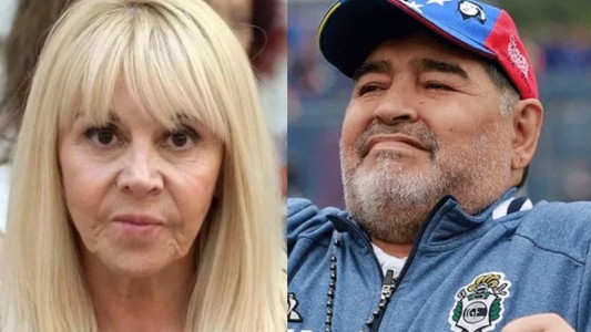 Claudia Villafañe le paga los alimentos a dos hijos de Maradona