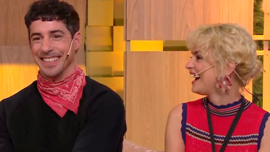 Esteban Lamothe y Dolores Fonzi hicieron terapia laboral.