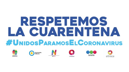 El emotivo mensaje de los canales de televisión contra el Coronavirus
