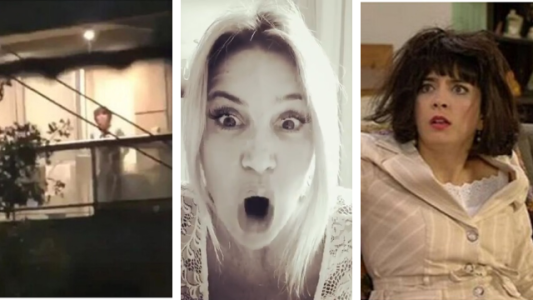 Florencia Peña imitó a la vecina que salió a los gritos de su balcón