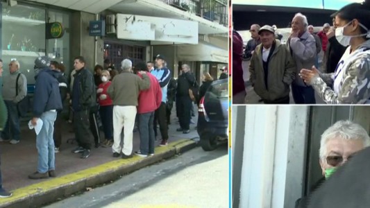 Extensas filas por cobro de jubilaciones y pensiones