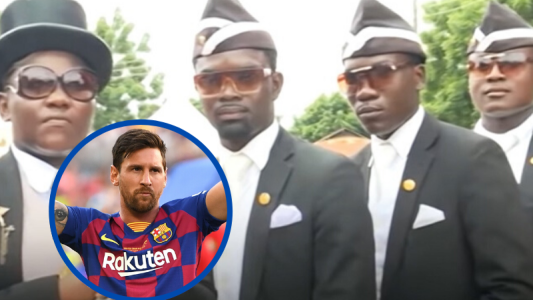 Uno de los ghaneses del meme con el ataúd es fan de Messi