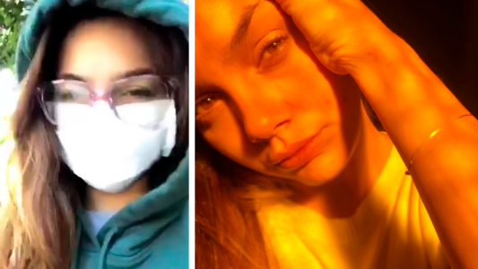 Natalie Perez mostró su look para ir al supermercado