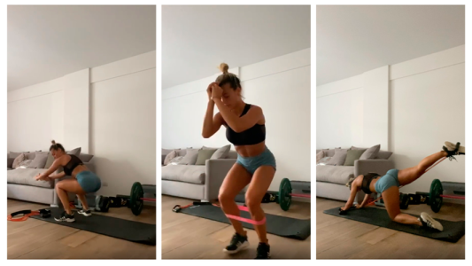 La rutina de Sol Pérez en cuarentena