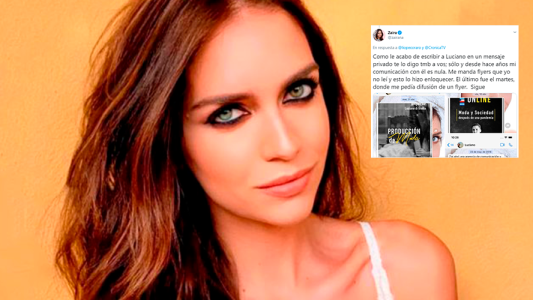 El enojo de Zaira Nara