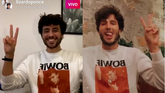 ¡Sebastián Yatra y Lizardo Ponce hicieron un live y explotaron los memes!