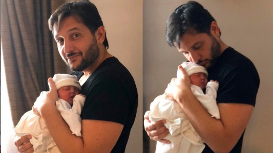 Germán Paoloski celebró la primera semana de vida de su hija