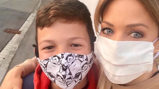 Evangelina Anderson contó el extenso protocolo del regreso a clases de su hijo