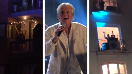 Te quiero tanto: el homenaje a Sergio Denis desde los balcones