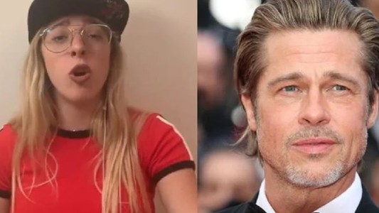 Nati Jota criticó a Brad Pitt, la mataron en redes y su respuesta fue desopilante