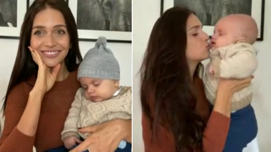 Zaira Nara presentó a su bebé Viggo en La Peña